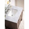 James Martin Vanities Addison 30in Single Vanity, Mid-Century Acacia w/ 3 CM Carrara White Top E444-V30-MCA-3CAR